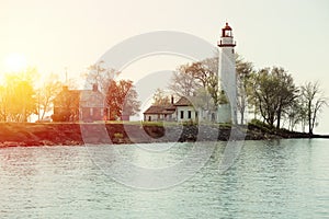 Pointe aux Barques Lighthouse, built in 1848