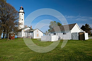 Pointe aux Barques Lighthouse, built in 1848