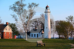 Pointe aux Barques Lighthouse, built in 1848 photo