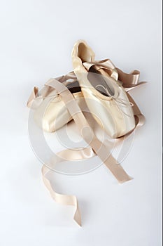 Pointe ballet shoes