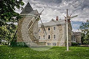 The Pointe-Claire Windmill in Pointe-Claire, Quebec, Canada