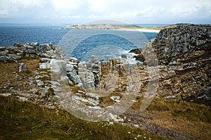 Pointe de Pen Hir in Brittany, France, beautiful scenery.