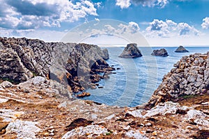 Pointe du Pen-Hir on the Crozon peninsula, Finistere department