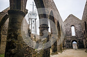 Pointe Saint-Mathieu in Brittany, Finistere in France