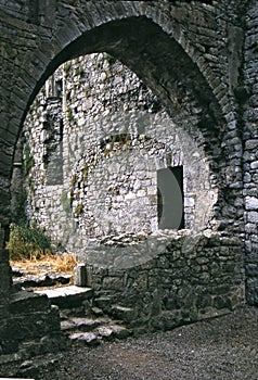 pointed arch,ancient Irish Monastery