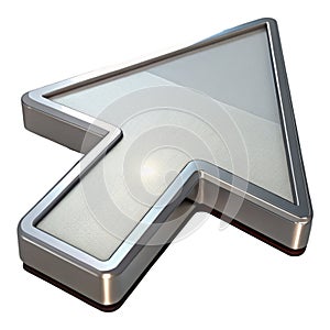 Pointer Arrow Icon Cursor Design Navigation Guidance Directional Element Isolated Transparent Background