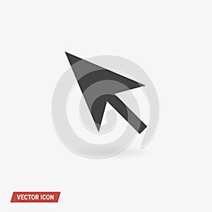 Pointer Icon Vector, vector illustion flat design style.