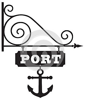 Pointer to the sea port