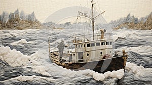 Pointillism Seamanship: Olson 40 In Muted Neutral Colors photo