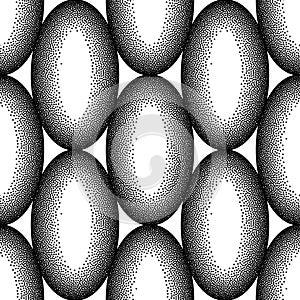 Pointillism seamless pattern