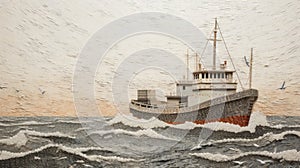 Pointillist Seamanship: Olson 40 Ship In Muted Neutral Colors