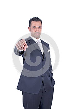 Pointing Businessman