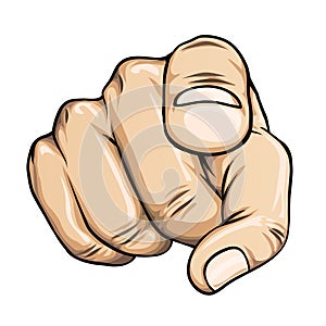 Pointing finger