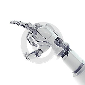 Pointing robotic arm