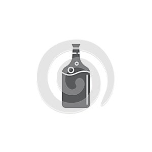 Poison bottle vector icon symbol isolated on white background