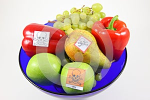 Poisoned fruits and vegetables photo