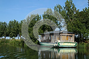 Poitou Charentes, France, on the La Sevre Niortaise River