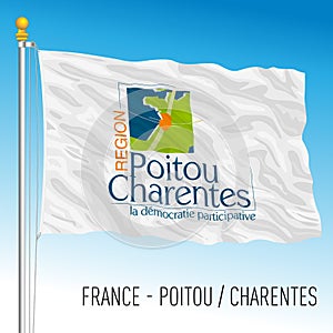 Poitou Charentes regional flag, France, EU