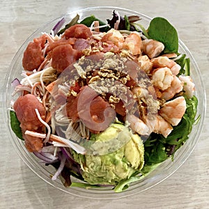 Poke Bowl with Shrimp