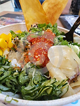 Poke hawai food