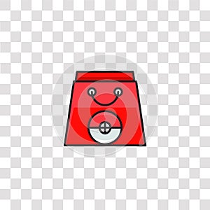 pokebag icon sign and symbol. pokebag color icon for website design and mobile app development. Simple Element from pokemon go