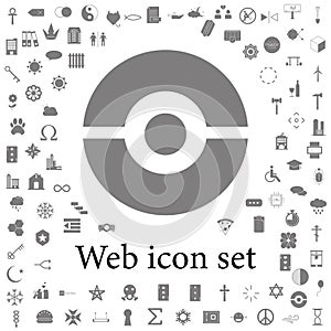 pokeball icon. web icons universal set for web and mobile