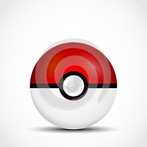 Pokeball vector illustration