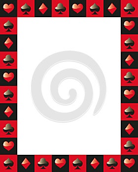 Poker border frame 3