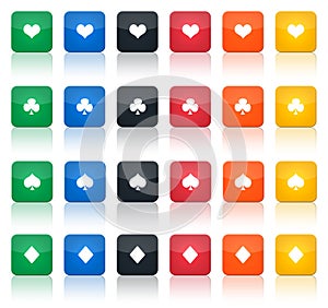 Poker button set