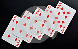 Poker card plays photo