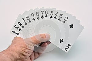 Poker card plays photo