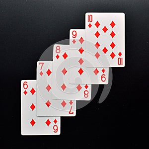 Poker card plays photo