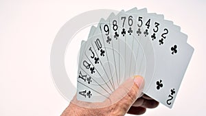 Poker card plays photo