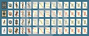Poker cards full set Stempunk style