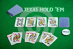 Poker cards Texas Hold em