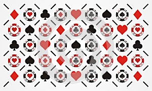 Poker chip pattern