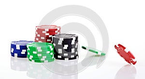 Poker chips photo