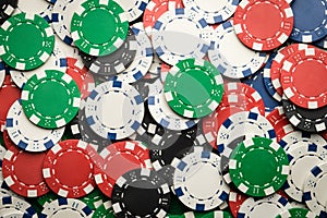 Poker chips background