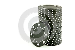 Poker Chips - Black photo