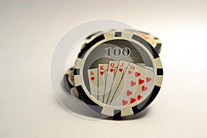 100 Poker chips