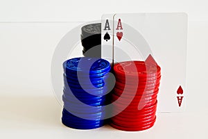 Poker Chips and Cards