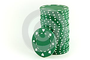 Poker Chips - Green photo