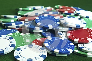 Poker chips Loose Pile