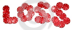 Poker chips - loss