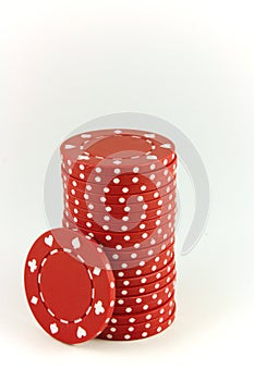 Poker Chips - Red photo