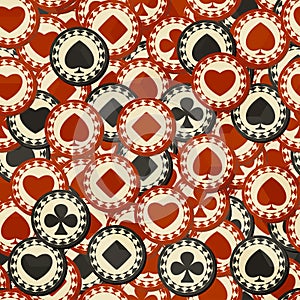 Poker chips seamless