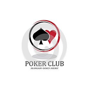 Poker Club Logo Design for Casino Business, Gamble, Card Game, Speculate, etc.