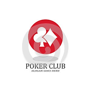 Poker Club Logo Design for Casino Business, Gamble, Card Game, Speculate, etc.