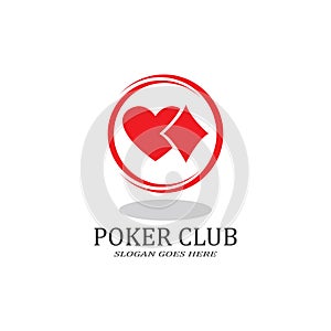 Poker Club Logo Design for Casino Business, Gamble, Card Game, Speculate, etc.