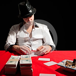 Poker gambler photo